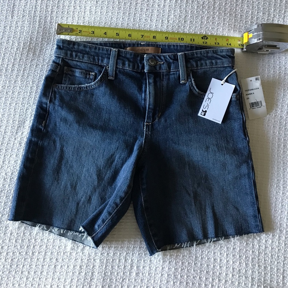 NWT Joe’s blue jean shorts waist 25”